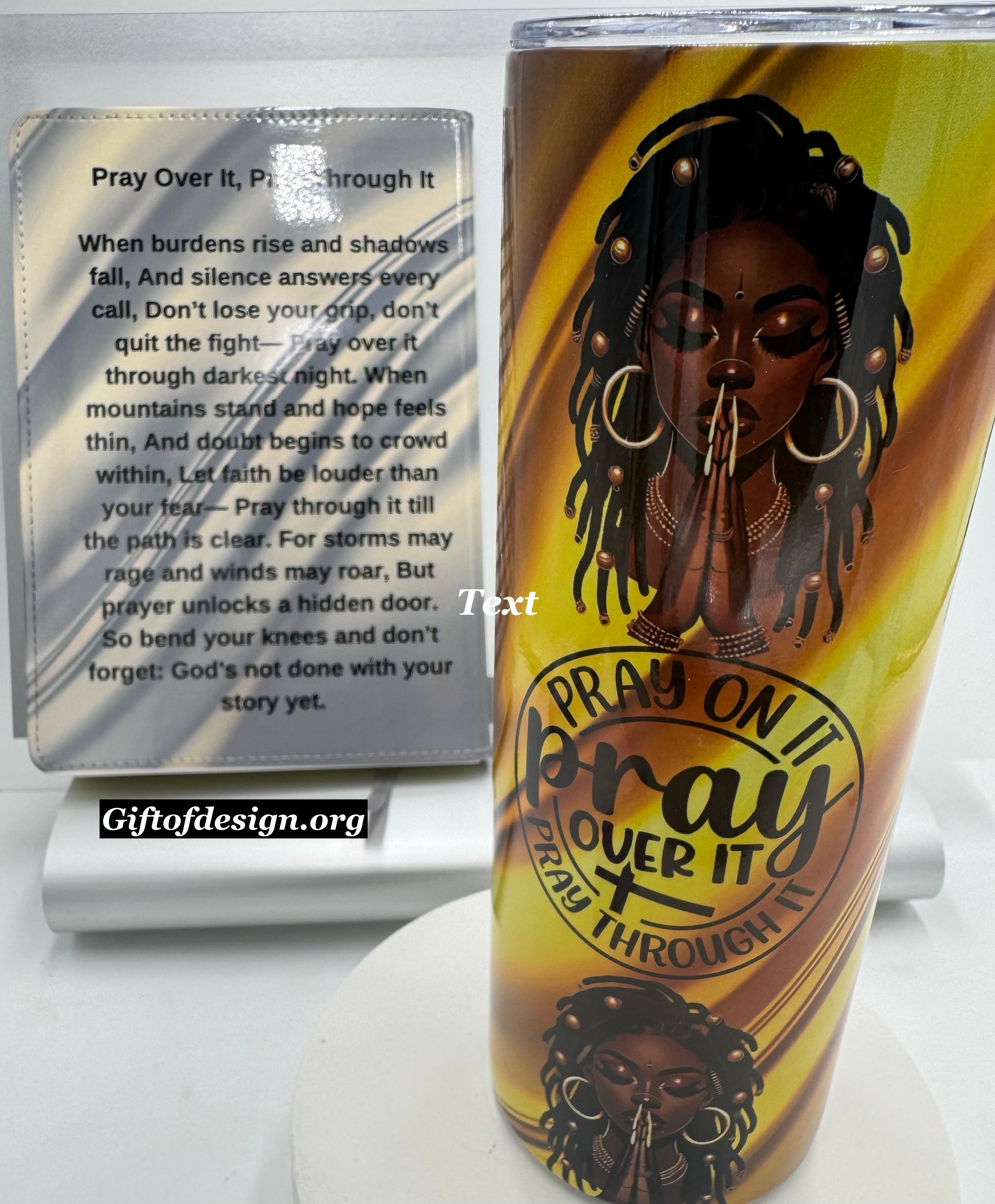 Pray On IT Tumbler and Journal Set